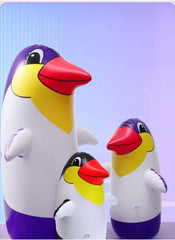 Huitich Inflatable Penguin Tumbler Toy with Air Pump - Mumzar