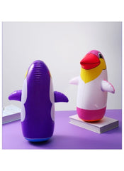 Huitich Inflatable Penguin Tumbler Toy with Air Pump - Mumzar