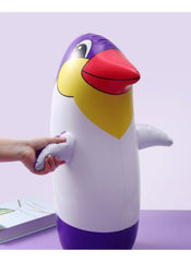 Huitich Inflatable Penguin Tumbler Toy with Air Pump - Mumzar