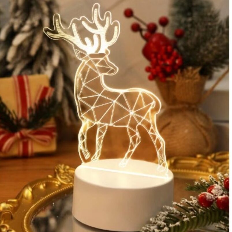 Huitich Kids 3D LED Deer Lamp Night Light - Mumzar