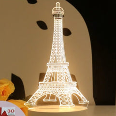 Huitich Kids 3D Optical Illusion Night Light Eiffel Tower - Mumzar