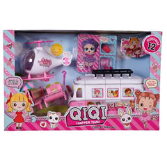 Huitich Kids Motorhome Playset with Helicopter & Figures - Mumzar