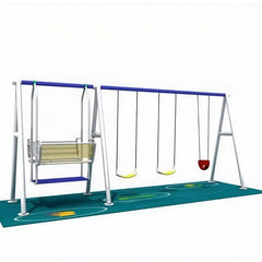 Huitich Kids Outdoor Swing Set with Multi - Seats & Durable Frame - Mumzar