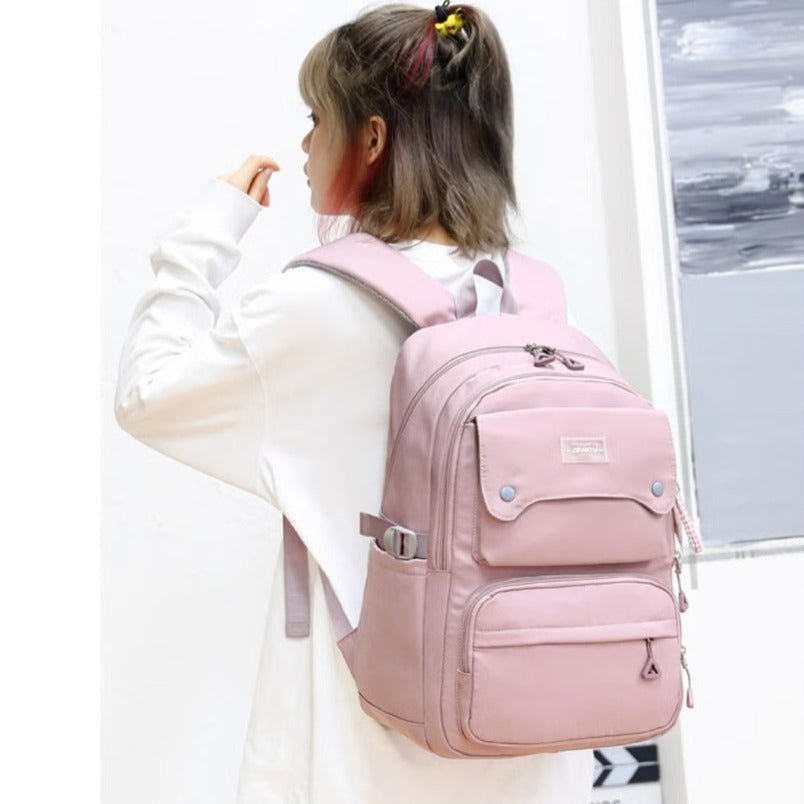 Huitich Kids Purple School Backpack with Multiple Compartments - Mumzar