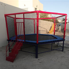 Huitich Kids Trampoline with Safety Enclosure and Ladder - Mumzar