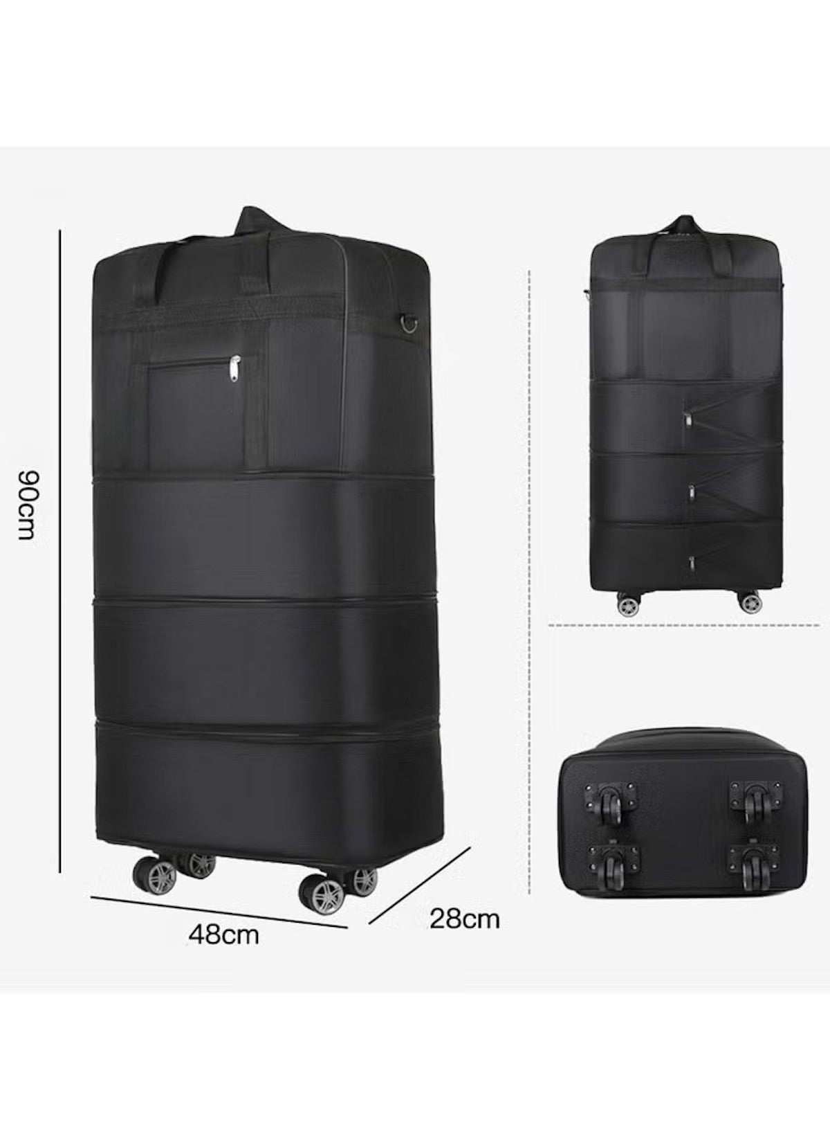 Huitich Large Travel Bag with Wheels Durable & Spacious - Mumzar