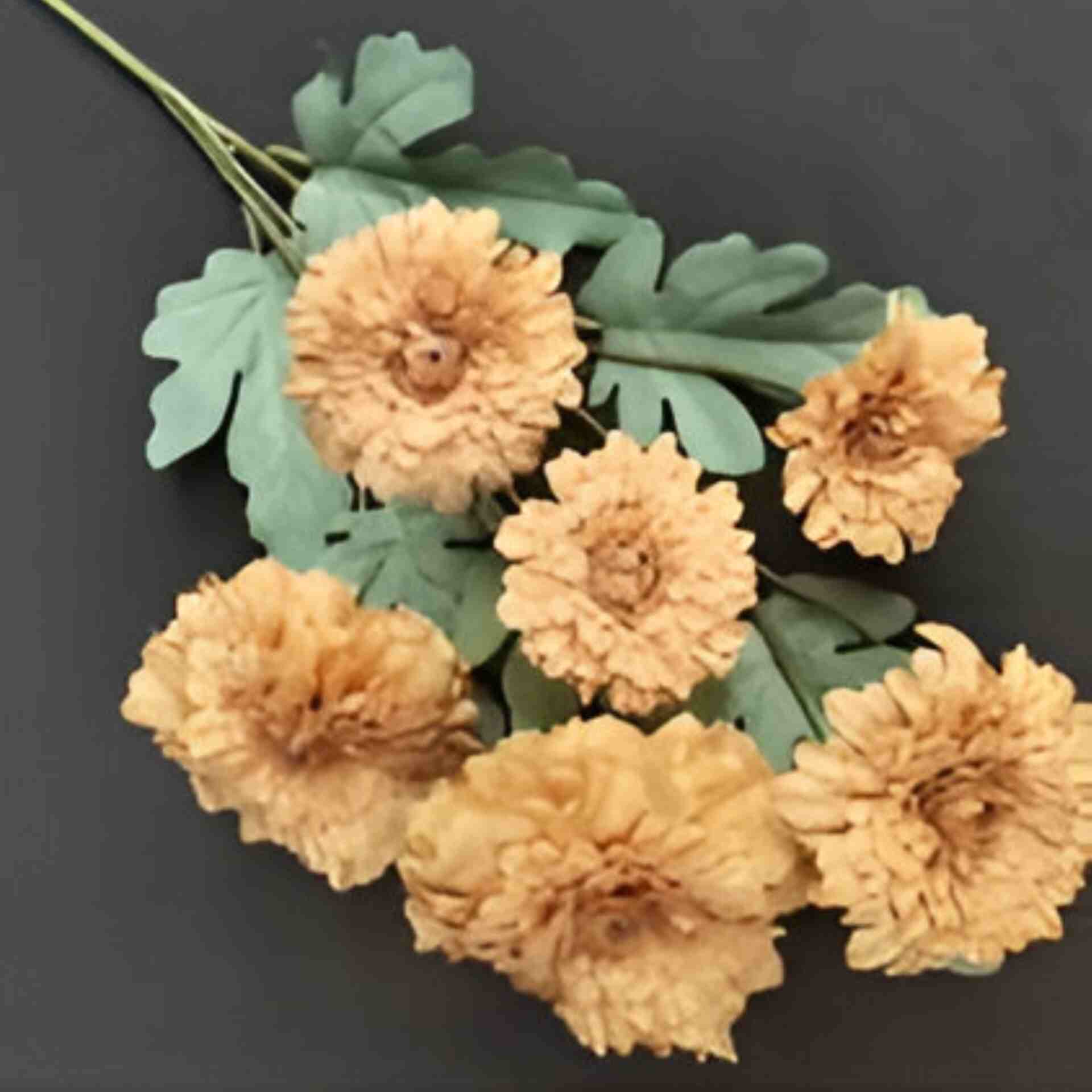 Huitich Light Coffee Faux Flowers Pack Artificial Bouquet - Mumzar
