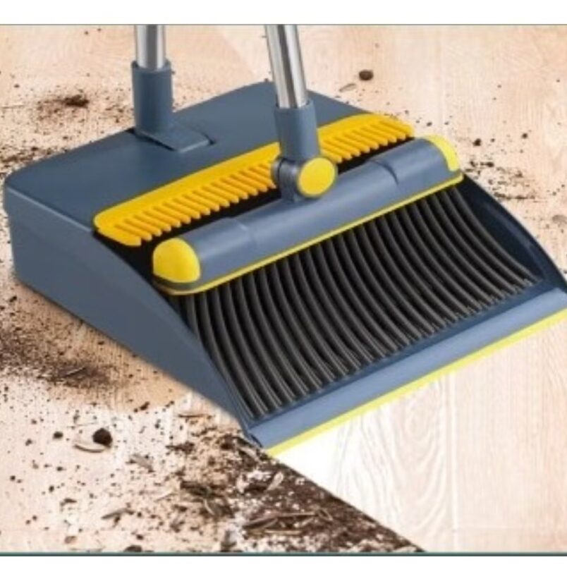 Huitich Long Handle Broom and Dustpan Set Durable Cleaning Supplies - Mumzar