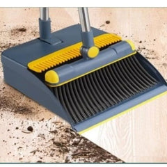 Huitich Long Handle Broom and Dustpan Set Durable Cleaning Supplies - Mumzar