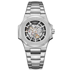 Huitich Luxury Stainless Steel Skeleton Watch for Men - Mumzar