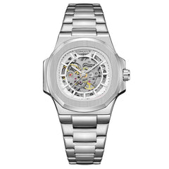 Huitich Luxury Stainless Steel Skeleton Watch for Men - Mumzar
