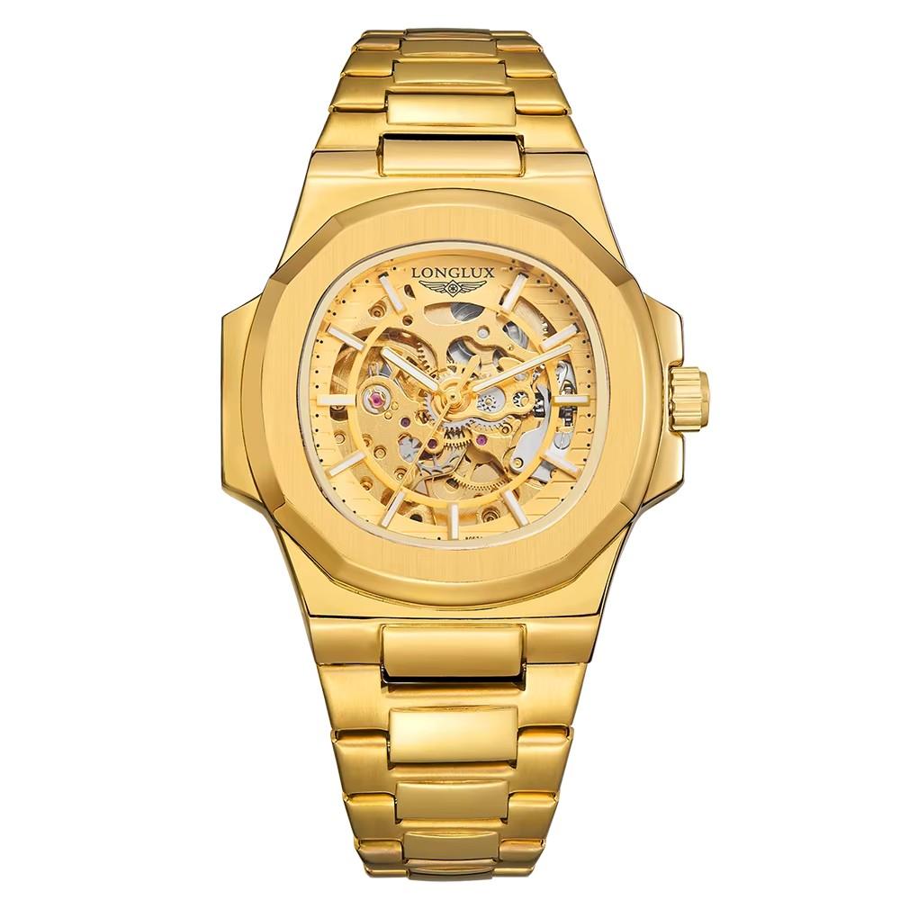 Huitich Luxury Stainless Steel Skeleton Watch for Men - Mumzar