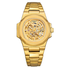 Huitich Luxury Stainless Steel Skeleton Watch for Men - Mumzar