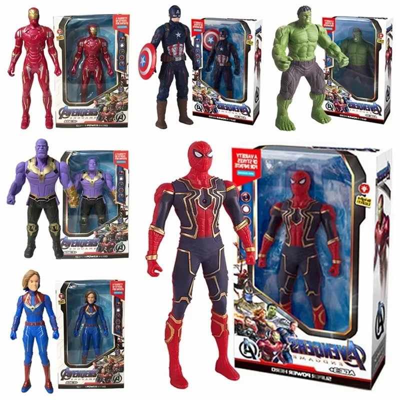 Huitich Marvel Spiderman Action Figure 17cm Luminous Toy - Mumzar