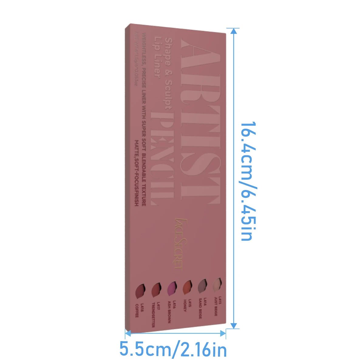 Huitich Matte Lip Liner Pencil Set 6 Colors - Mumzar