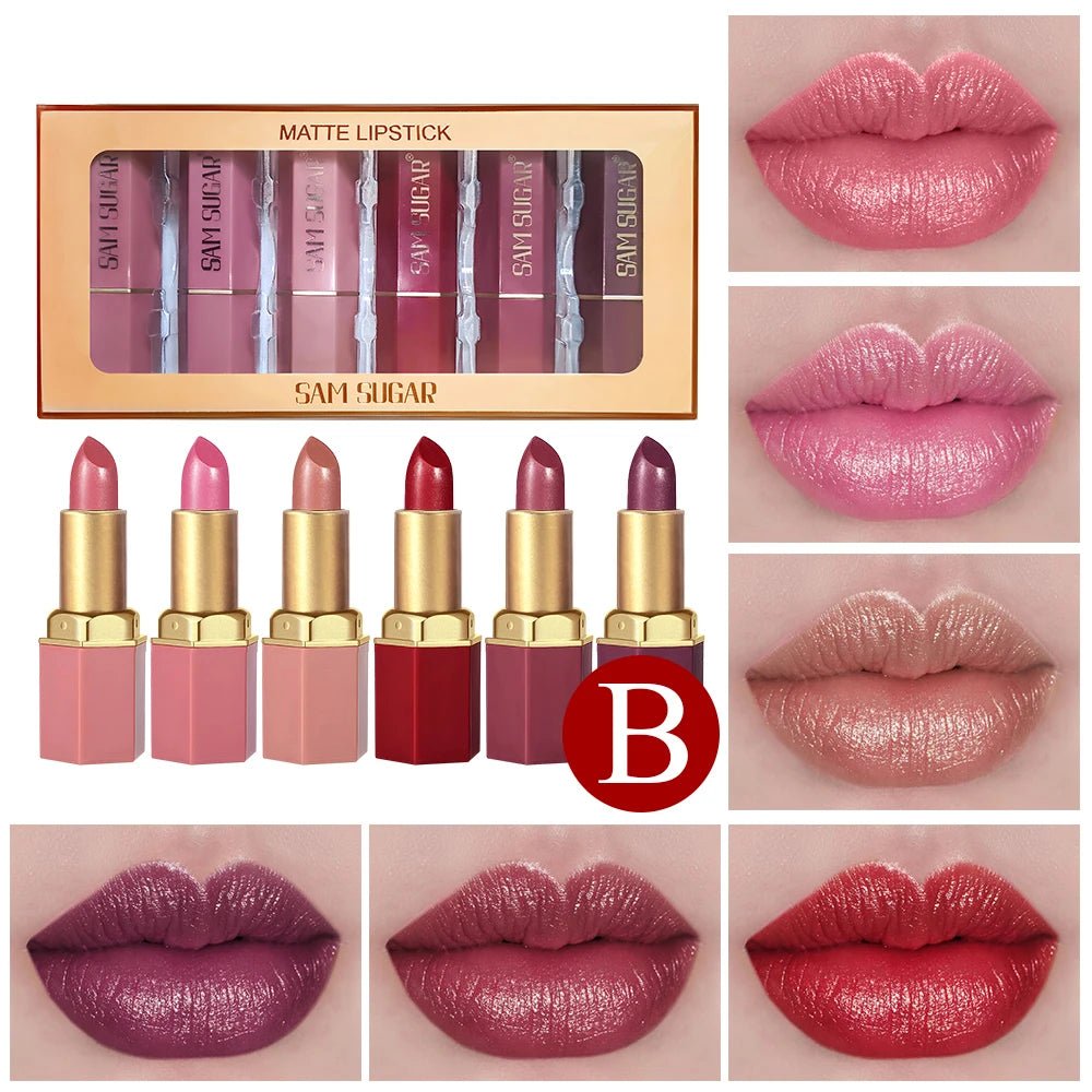 Huitich Matte Velvet Lipstick Set - 6 Colors - Mumzar