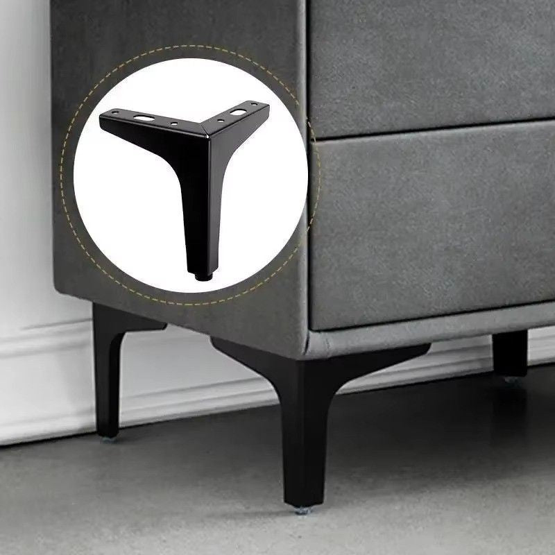Huitich Metal Furniture Legs for Sofa Gold & Black 4 Piece Set - Mumzar