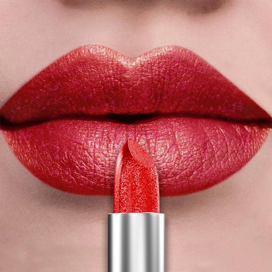 Huitich Metallic Lipstick Set Shimmer Shades - Mumzar