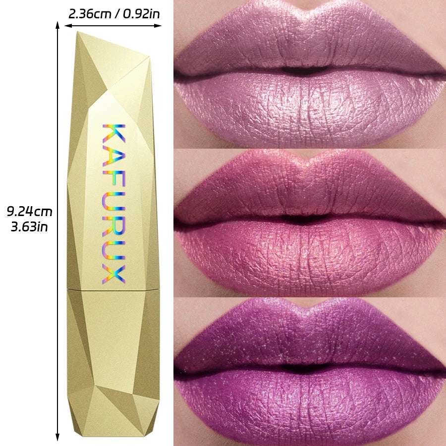 Huitich Metallic Lipstick Set Shimmer Shades - Mumzar