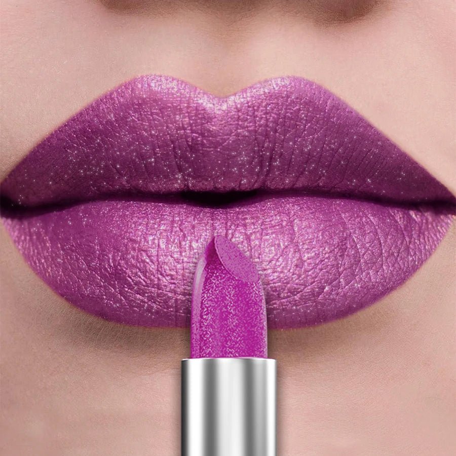 Huitich Metallic Lipstick Set Shimmer Shades - Mumzar
