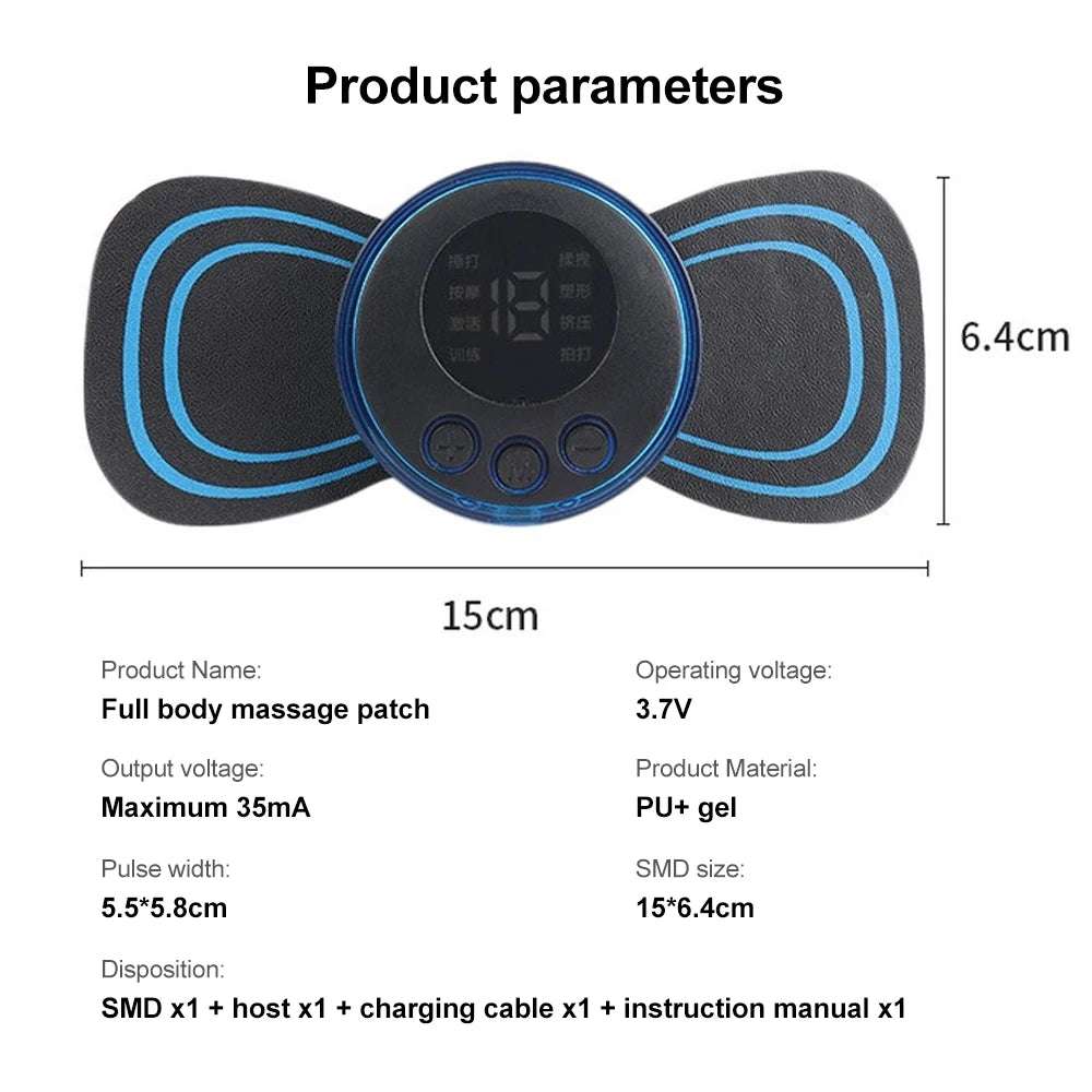 Huitich Mini Electric Neck Massager with 8 Modes - Mumzar