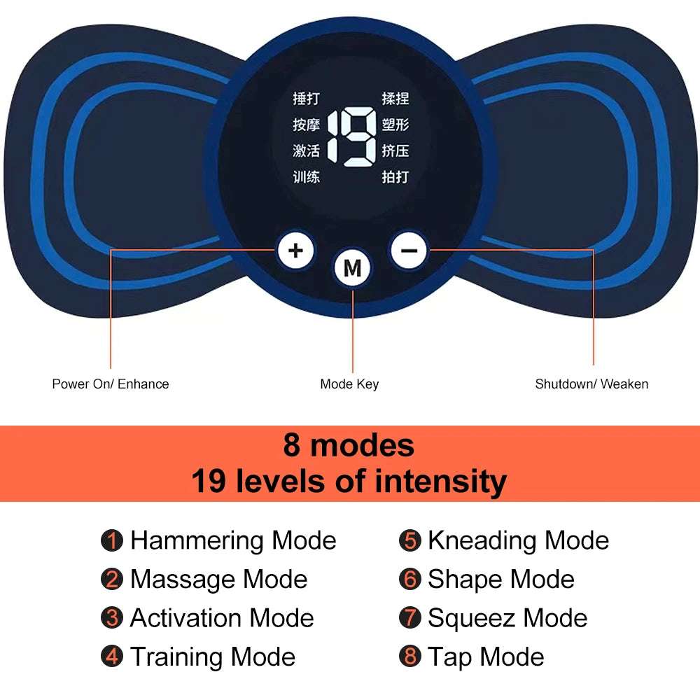 Huitich Mini Electric Neck Massager with 8 Modes - Mumzar
