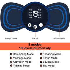 Huitich Mini Electric Neck Massager with 8 Modes - Mumzar