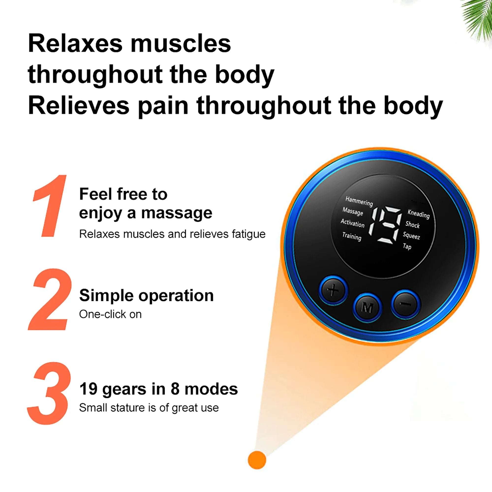 Huitich Mini Electric Neck Massager with 8 Modes - Mumzar