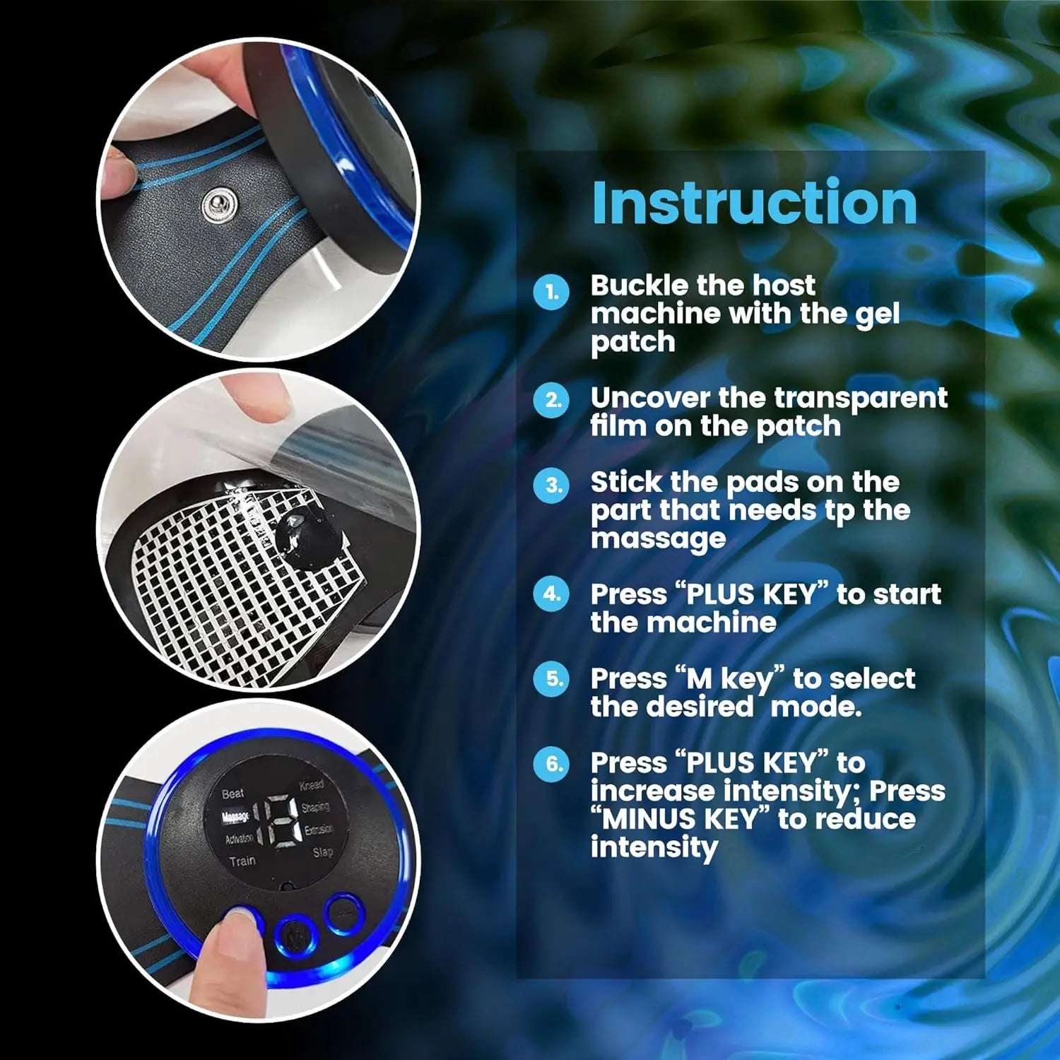 Huitich Mini Electric Neck Massager with 8 Modes - Mumzar