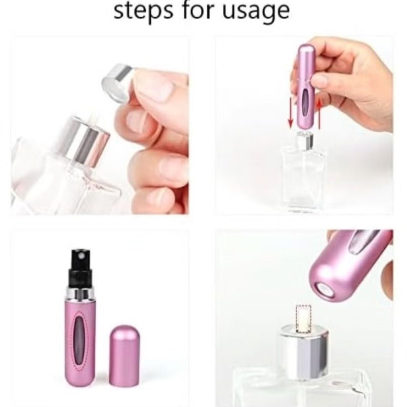 Huitich Mini Portable Perfume Atomizer Refillable Spray Bottle - Mumzar