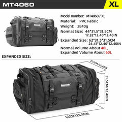 Huitich Motorcycle Rear Seat Bag Waterproof 19L - 80L - Mumzar