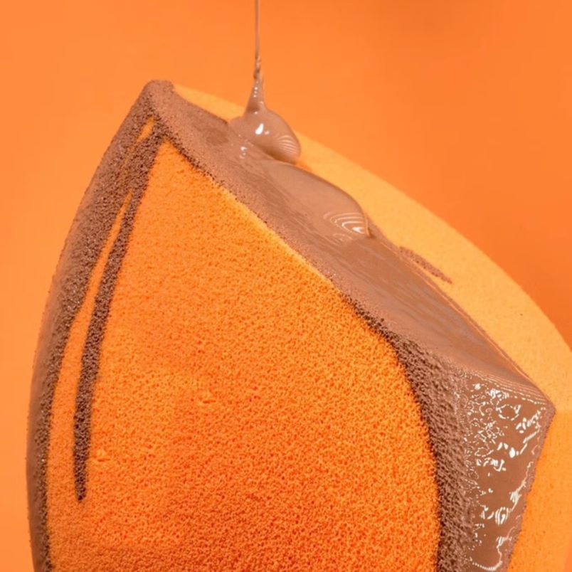 Huitich Orange Makeup Sponges Pack of 4 for Flawless Application - Mumzar