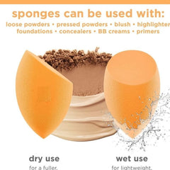 Huitich Orange Makeup Sponges Pack of 4 for Flawless Application - Mumzar
