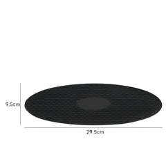 Huitich Oval Silicone Anti - Slip Dashboard Mat Black - Mumzar