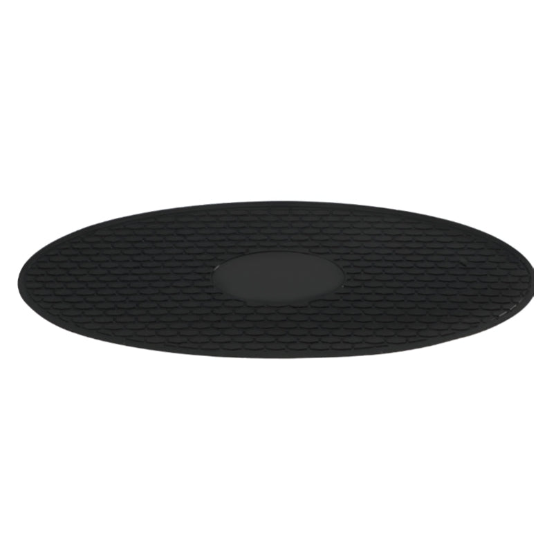 Huitich Oval Silicone Anti - Slip Dashboard Mat Black - Mumzar