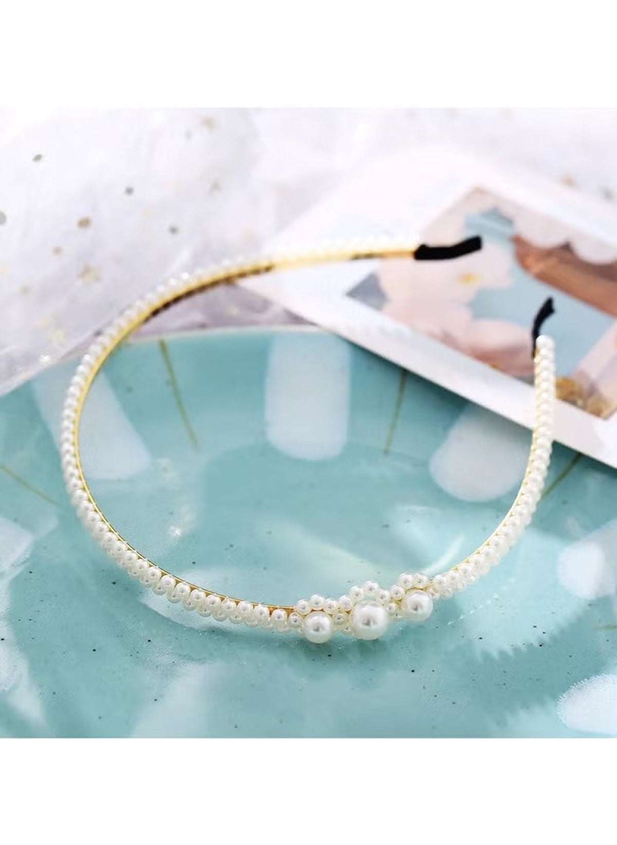 Huitich Pearl Hair Jewelry for Kids Stylish Headband - Mumzar