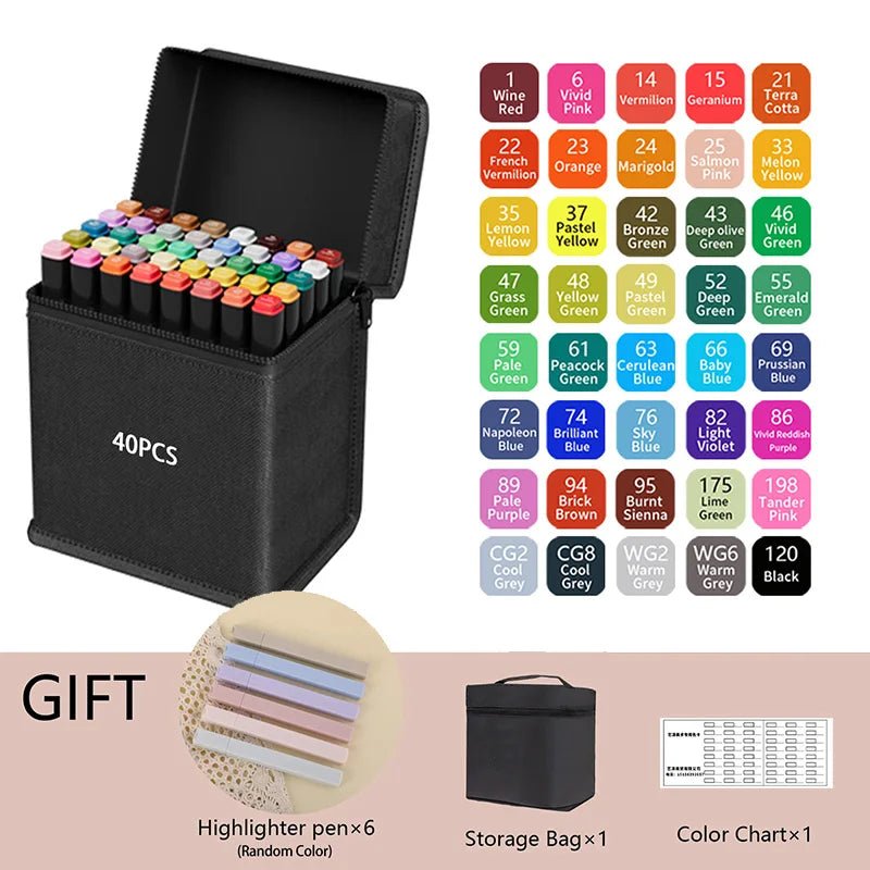 Huitich Permanent Illustration Markers for Drawing - 262 Colors Set - Mumzar