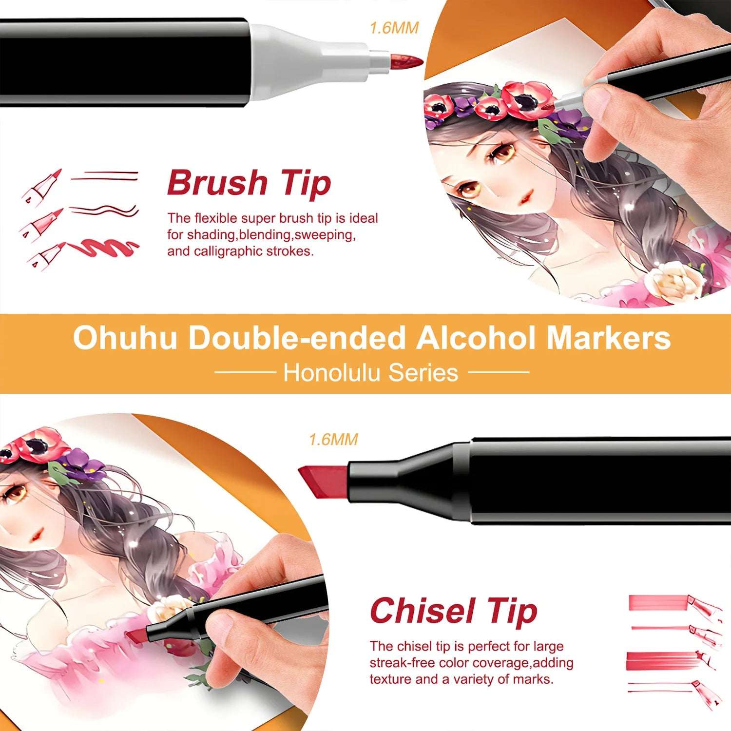 Huitich Permanent Illustration Markers for Drawing - 262 Colors Set - Mumzar