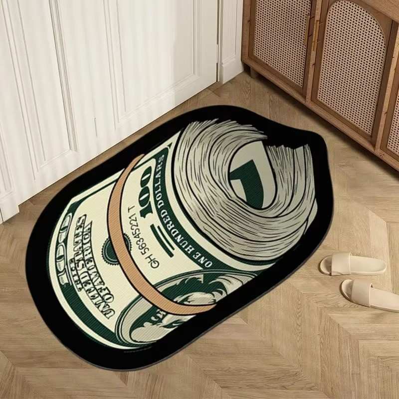 Huitich Personalized Dollar Carpet Creative Money Rug - Mumzar