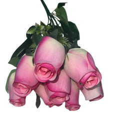 Huitich Pink Artificial Rose Buds Realistic Flower Decor - Mumzar