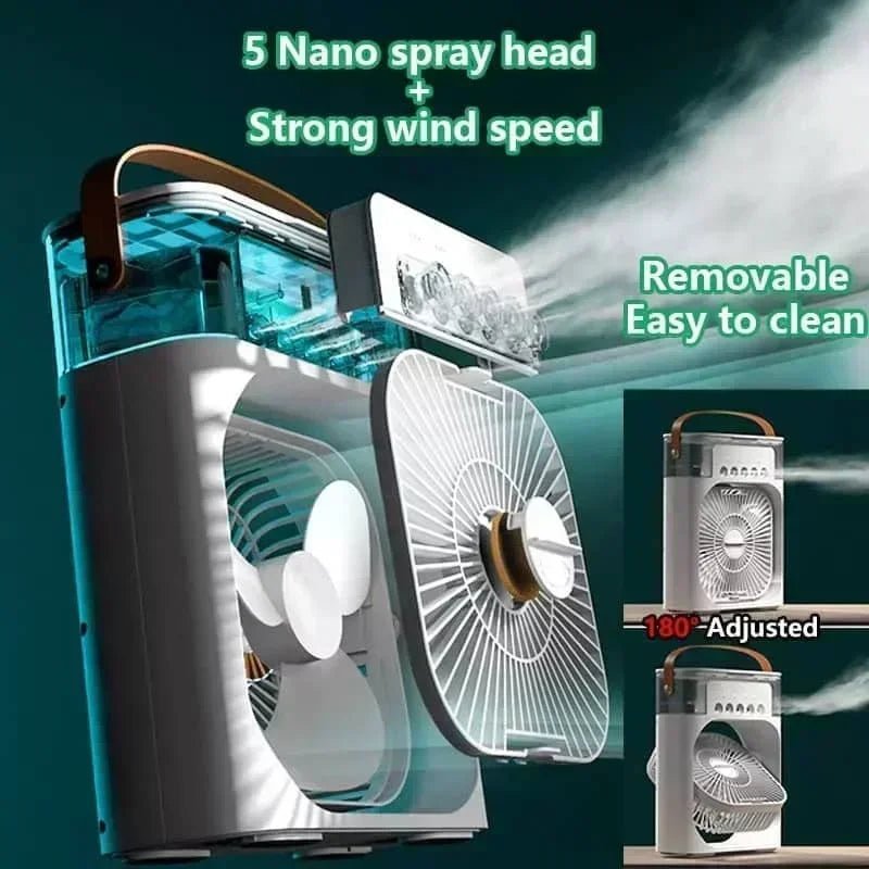 Huitich Portable Air Cooler Fan with Mist - Mumzar
