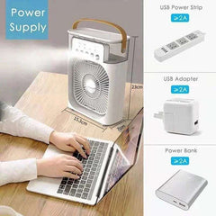 Huitich Portable Air Cooler Fan with Mist - Mumzar