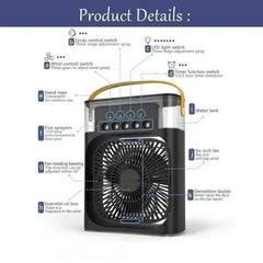 Huitich Portable Air Cooler Fan with Mist - Mumzar