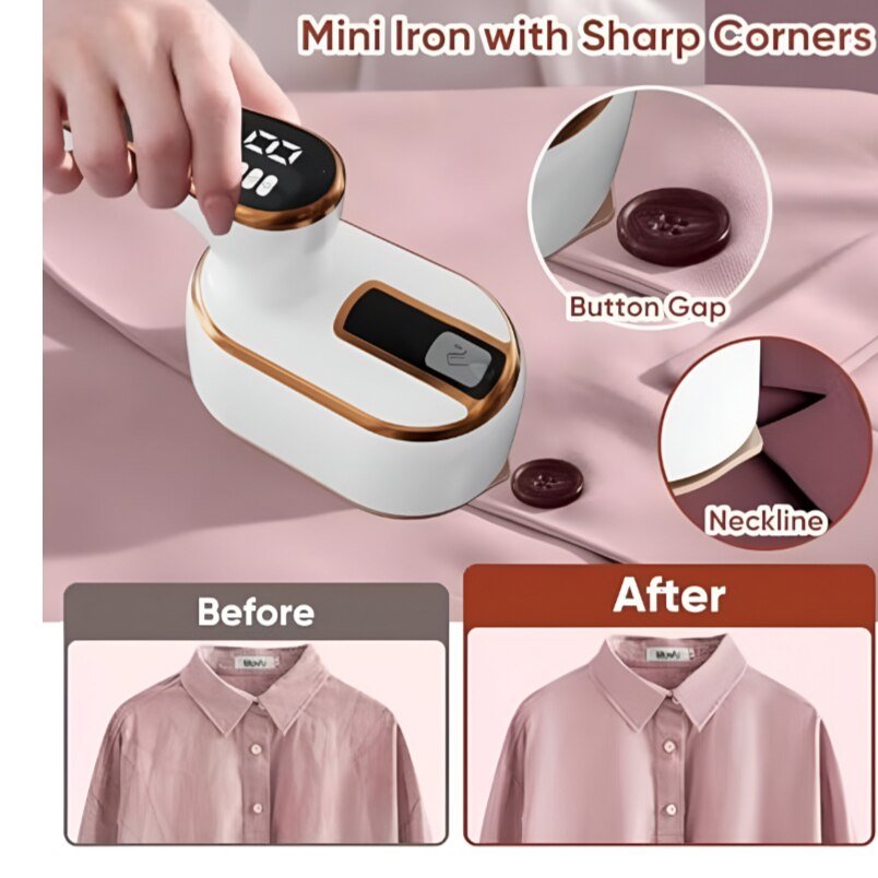 Huitich Portable Fabric Steamer and Iron with Digital Display - Mumzar