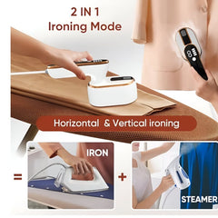 Huitich Portable Fabric Steamer and Iron with Digital Display - Mumzar