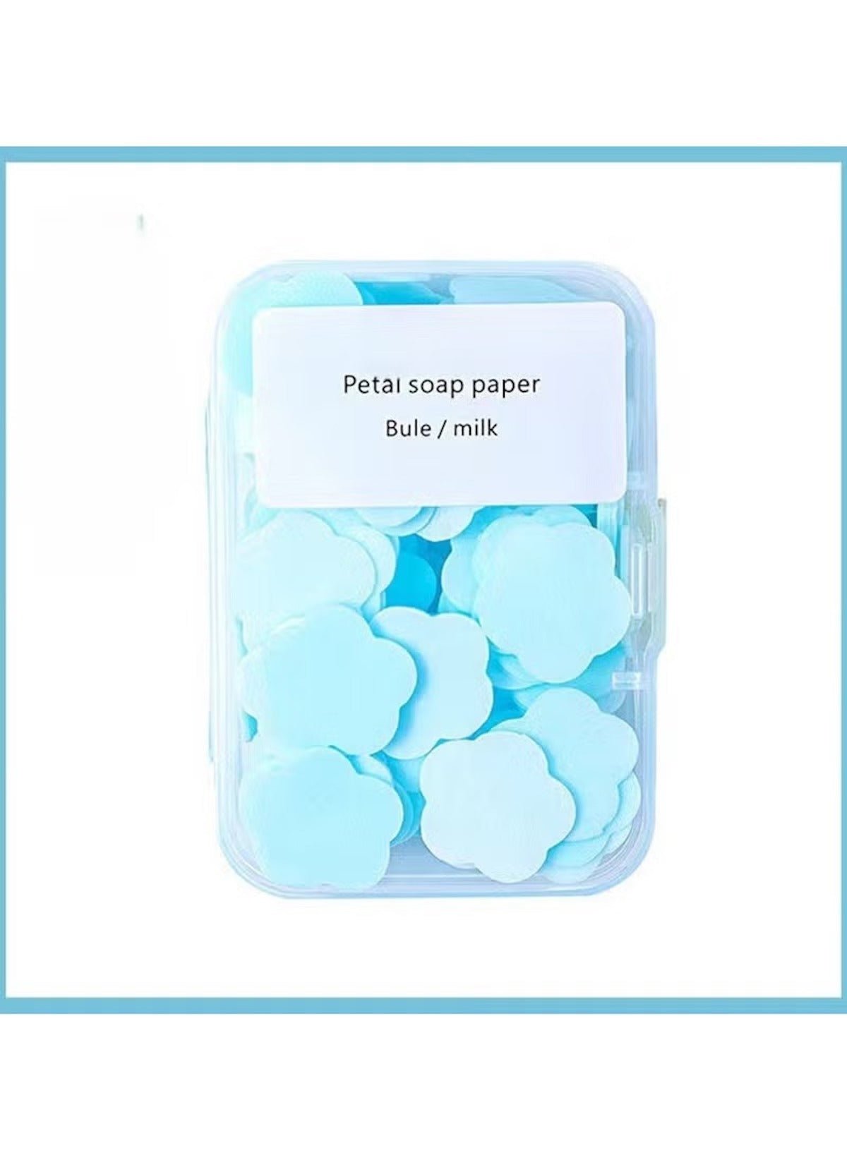 Huitich Portable Soap Paper Sheets Blue Milk Scent - Mumzar