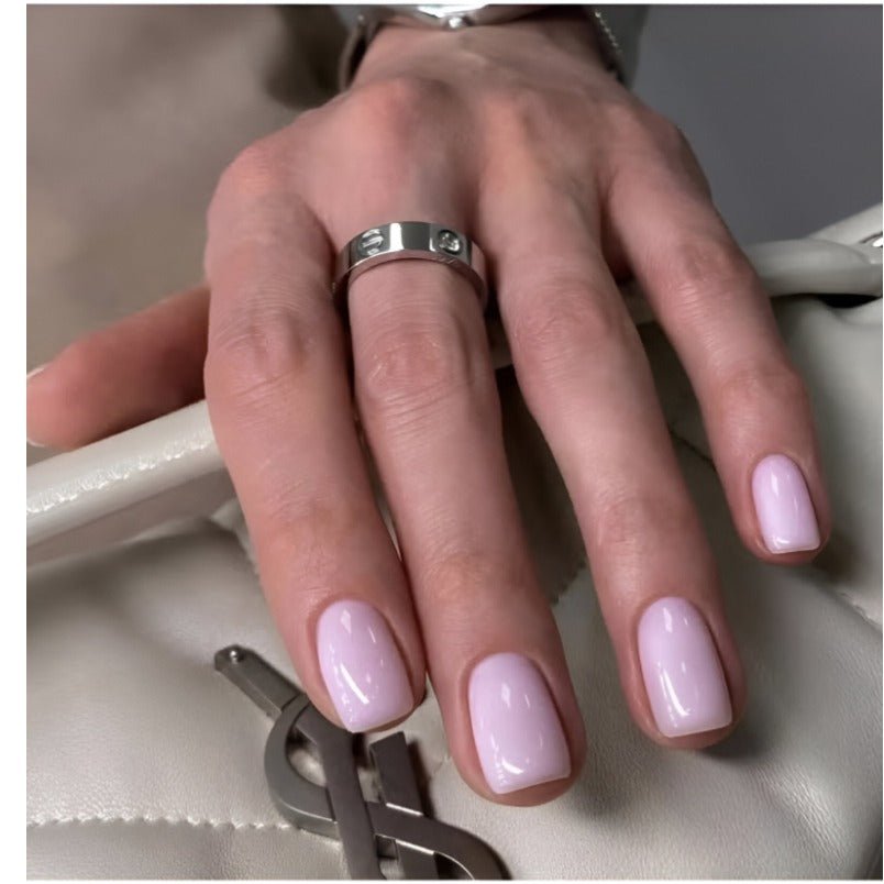 Huitich Press On Nails Light Pink Gel Cover Nails - Mumzar