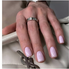 Huitich Press On Nails Light Pink Gel Cover Nails - Mumzar