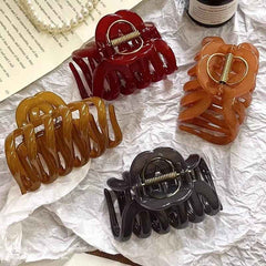 Huitich Pumpkin Hair Claw Clip for Women - Sweet Hair Accessory - Mumzar