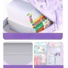 Huitich Purple School Bag for Kids with Multiple Pockets - Mumzar